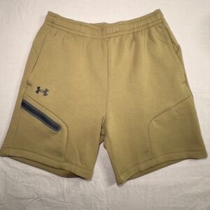 Under Armour Mens Unstoppable Fleece Shorts Tan Brown‎ 1379809 Medium NWT